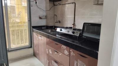 Kitchen Image of 650 Sq.ft 1 BHK Apartment / Flat for rent in Krishna Heights, Ghansoli Navi Mumbai for Rs. 45000
