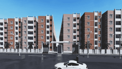Image of 1160 Sq.ft 2 BHK Apartment / Flat for sale in NSKs Nikhil Krishna Crown, Ameenpur, Sangareddy for Rs. 6250000