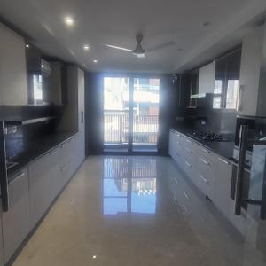 Kitchen Image of 1800 Sq.ft 3 BHK Builder Floor for sale in Kalkaji New Delhi for Rs. 57500000