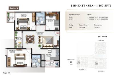 Image of 3680 Sq.ft 4 BHK Apartment / Flat for sale in SBR Minara, Whitefield, Bengaluru for Rs. 27900000