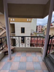 Balcony Image of 600 Sq.ft 1 BHK Builder Floor for rent in Devinagar Bengaluru for Rs. 12000