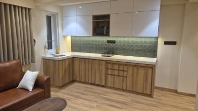 Kitchen Image of 600 Sq.ft 1 BHK Apartment / Flat for rent in Divine Shivom Khar Station, Khar West Mumbai for Rs. 210000