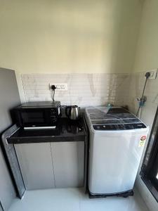 Kitchen Image of 500 Sq.ft 1 BHK Apartment / Flat for rent in Oxford Navrang Crystal, Goregaon West Mumbai for Rs. 50000