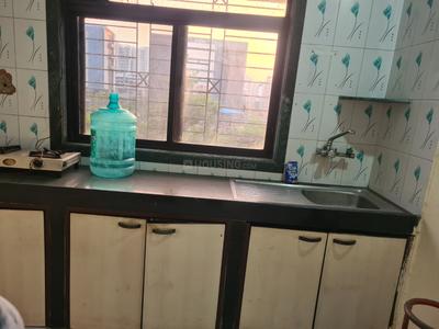 Kitchen Image of 650 Sq.ft 1 BHK Apartment / Flat for rent in SpaghettiComplex, Kharghar Navi Mumbai for Rs. 20000
