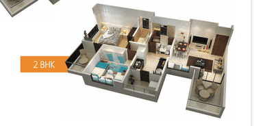 Image of 760 Sq.ft 2 BHK Apartment / Flat for sale in Saptsiddhi Savali Saffron, Keshav Nagar, Pune for Rs. 9500000