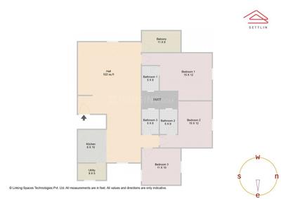 Image of 1798 Sq.ft 3 BHK Apartment / Flat for sale in Century Indus by Century Real Estate Holdings, RR Nagar, Bengaluru for Rs. 21500000