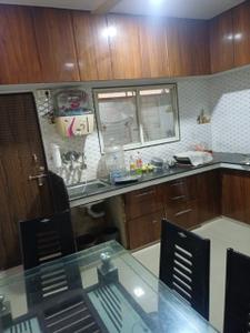 Kitchen Image of 1300 Sq.ft 2 BHK Duplex for rent in Navnirman Shubhlaxmi Residency, Dindoli Surat for Rs. 20000