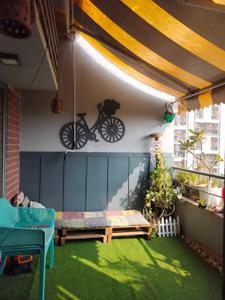 Balcony Image of 917 Sq.ft 2 BHK Apartment / Flat for sale in Rohan Abhilasha, Wagholi Pune for Rs. 9500000