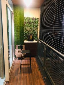 Balcony Image of 1200 Sq.ft 2 BHK Apartment / Flat for rent in Gee Cee Cloud 36 Phase I, Ghansoli Navi Mumbai for Rs. 55000