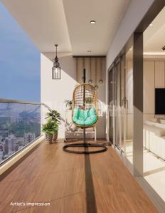 Balcony Image of 738 Sq.ft 2 BHK Apartment / Flat for sale in Kalpataru Advay, Borivali West Mumbai for Rs. 24500000