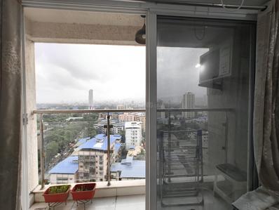 Balcony Image of 625 Sq.ft 1 BHK Apartment / Flat for sale in Ashar Aria, Kalwa Thane for Rs. 8900000
