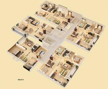 Image of 3450 Sq.ft 4 BHK Apartment / Flat for sale in Brigade Millennium Annexe, JP Nagar, Bengaluru for Rs. 45000000