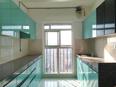 Kitchen Image of 1105 Sq.ft 3 BHK Apartment / Flat for rent in Kasarvadavali Thane for Rs. 39000