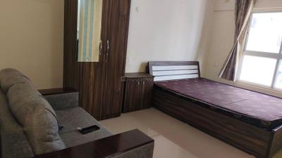Bedroom Image of 320 Sq.ft 1 RK Apartment / Flat for rent in Nyati Elysia, Kharadi Pune for Rs. 23500
