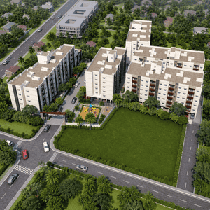 Image of 994 Sq.ft 3 BHK Apartment / Flat for sale in Kilambakkam, Chennai for Rs. 6700000