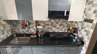 Kitchen Image of 735 Sq.ft 1 BHK Apartment / Flat for sale in Fenkin Belleza, Kasarvadavali Thane for Rs. 8000000