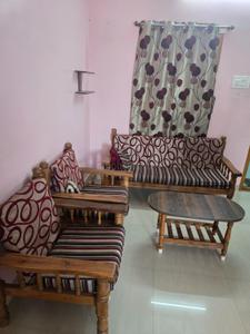 Living Room Image of 1100 Sq.ft 3 BHK Apartment / Flat for rent in MJ Eden Apartments, Kolathur Chennai for Rs. 25000