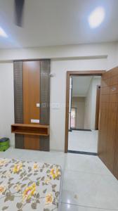 Bedroom Image of 500 Sq.ft 1 BHK Builder Floor for rent in Mahalakshmi Nagar Indore for Rs. 21000