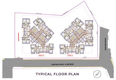 Image of 703 Sq.ft 2 BHK Apartment / Flat for sale in Dgs Sheetal Sangam, Malad East, Mumbai for Rs. 25800000