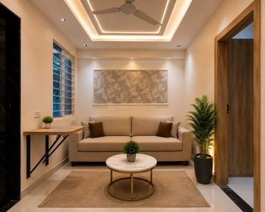 Hall Image of 450 Sq.ft 1 BHK Apartment / Flat for rent in Vijay Nagar Indore for Rs. 20000