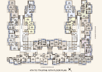 Image of 1520 Sq.ft 3 BHK Apartment / Flat for sale in Pushpak Nagar, Navi Mumbai for Rs. 9500000