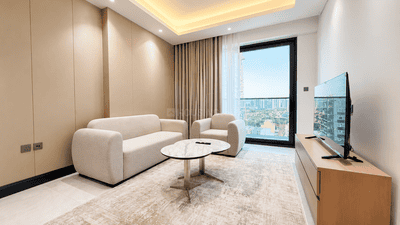 Living Room Image of 598 Sq.ft 1 BHK Apartment / Flat for sale in Jumeirah Village Dubai for Rs. 22183963