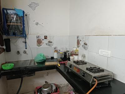 Kitchen Image of 600 Sq.ft 1 BHK Builder Floor for rent in Gamma II Greater Noida for Rs. 17000