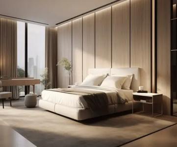 Bedroom Image of 3631 Sq.ft 4.5 BHK Apartment / Flat for sale in The Artek Park, Bandra East Mumbai for Rs. 214000000