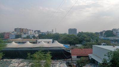 Balcony Image of 950 Sq.ft 1 BHK Apartment / Flat for rent in Nirman Silver Mist, Lohegaon Pune for Rs. 26000