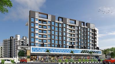 Image of 790 Sq.ft 2 BHK Apartment / Flat for sale in Sahajanand Vrindavan Heights, Shelu, Thane for Rs. 2350000