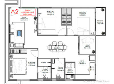 Image of 1150 Sq.ft 2 BHK Apartment / Flat for sale in K R Puram, Bengaluru for Rs. 7000000