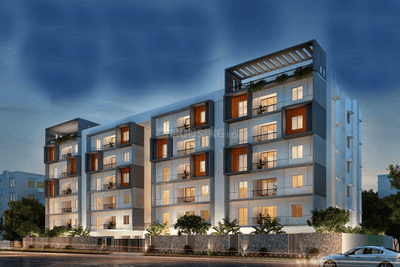 Image of 1040 Sq.ft 2 BHK Apartment / Flat for sale in Urbando Eterna, Karapakkam, Chennai for Rs. 8308000