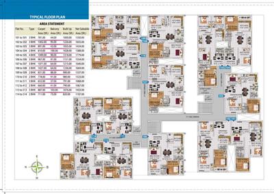 Image of 1640 Sq.ft 3 BHK Apartment / Flat for sale in Uttara, Bhubaneswar for Rs. 7872000