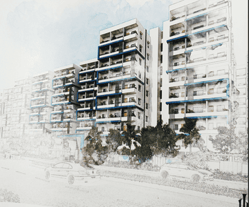 Image of 1225 Sq.ft 2 BHK Apartment / Flat for sale in Aritha Dhanwin Towers, Bowrampet, Hyderabad for Rs. 6200000