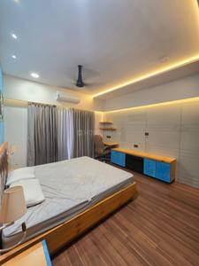 Bedroom Image of 1600 Sq.ft 3 BHK Apartment / Flat for rent in Darshanam Club Life, Undera Vadodara for Rs. 55000