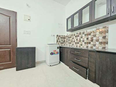 Kitchen Image of 600 Sq.ft 1 BHK Apartment / Flat for rent in Indira Nagar Bengaluru for Rs. 30000