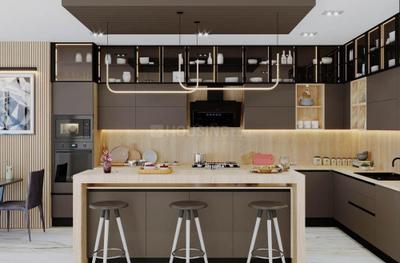 Kitchen Image of 4915 Sq.ft 4 BHK Apartment / Flat for sale in Anjney Aatman, Iscon Ambli Road Ahmedabad for Rs. 42100000