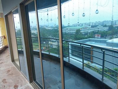 Balcony Image of 1800 Sq.ft 3 BHK Apartment / Flat for rent in Kalyan Empire Estate, Bhicholi Mardana Indore for Rs. 24000