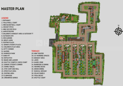 Image of 865 Sq.ft 2 BHK Apartment / Flat for sale in Siruseri, Chennai for Rs. 6200000