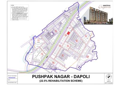 Image of 1245 Sq.ft 2 BHK Apartment / Flat for sale in Pushpak Nagar, Navi Mumbai for Rs. 7200000