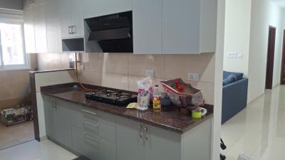 Kitchen Image of 1345 Sq.ft 3 BHK Apartment / Flat for rent in L And T Olivia At Raintree Boulevard, Sahakara Nagar Bengaluru for Rs. 78000