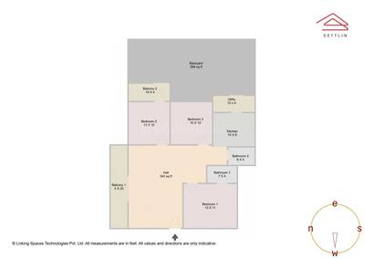 Image of 1330 Sq.ft 3 BHK Apartment / Flat for sale in Adarsh Serenity by Adarsh Developers, JP Nagar, Bengaluru for Rs. 17000000