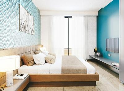 Bedroom Image of 784 Sq.ft 2 BHK Apartment / Flat for sale in Arise Atlantis, Jagatpur Ahmedabad for Rs. 5015736