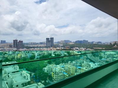 Balcony Image of 2870 Sq.ft 3 BHK Apartment / Flat for rent in Aparna One, Shaikpet Hyderabad for Rs. 200000