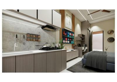 Kitchen Image of 500 Sq.ft 1 RK Studio for sale in Jagatpura Jaipur for Rs. 3400000