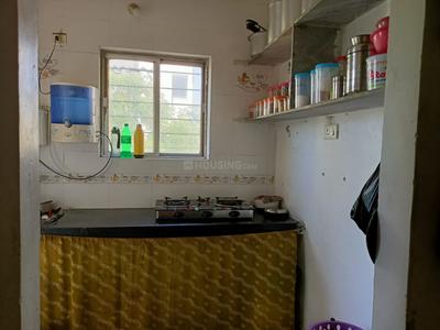 Kitchen Image of 400 Sq.ft 1 BHK Apartment / Flat for rent in Mahavir City 7, Radhika Park Rajkot for Rs. 9000