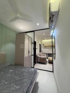 Bedroom Image of 500 Sq.ft 1 BHK Builder Floor for rent in Mahalakshmi Nagar Indore for Rs. 18000
