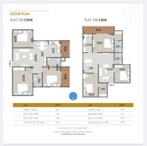 Image of 1689 Sq.ft 3 BHK Apartment / Flat for sale in Danapur, Patna for Rs. 10134000