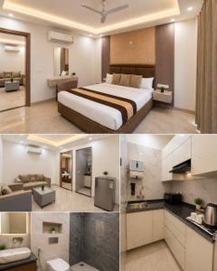 Kitchen Image of 800 Sq.ft 1 BHK Builder Floor for rent in Sector 46 Gurgaon for Rs. 38000