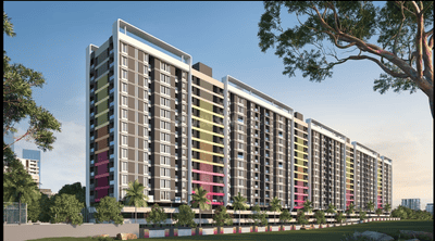 Image of 1021 Sq.ft 2 BHK Apartment / Flat for sale in Newton Homes Royale Thergaon Chinchwad, Tathawade, Pune for Rs. 9000000